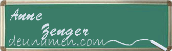 Anne Zenger Visitenkarte